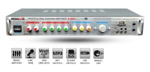 OSAWA K-008U USB USB GİRİŞLİ DİGİTAL KARAOKE AMFİ 2X75W.
