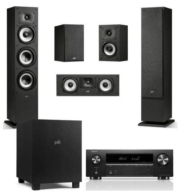 Denon + Polk Audio Monitor XT60+XT10 5.1 Ses Sistemi