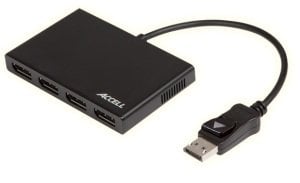 Accell DisplayPort 1.2 to 4 DisplayPort UltraAV Multi-Display MST Hub