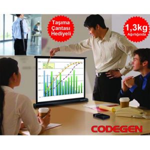 Codegen 81x61 Masaüstü Projeksiyon Perdesi MX-40