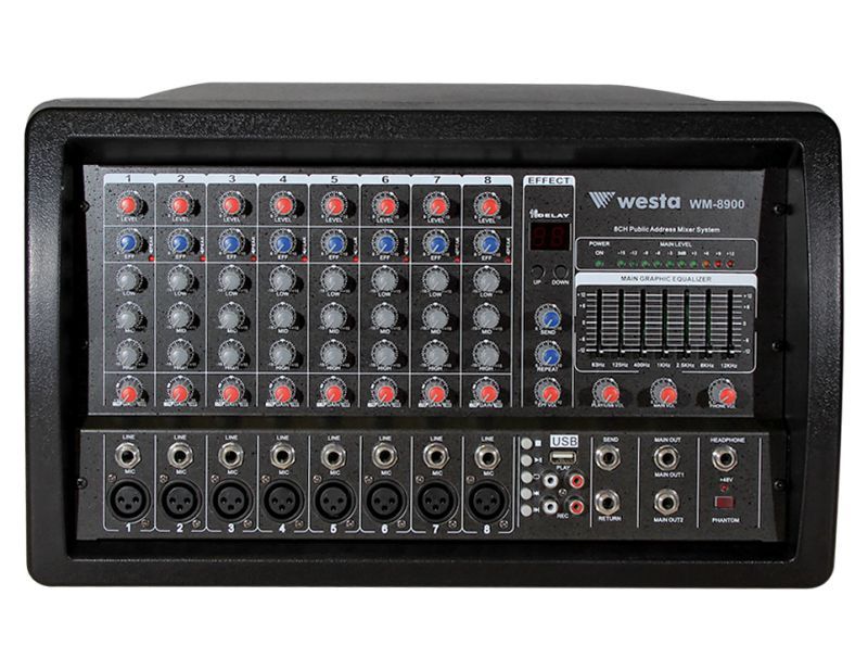WESTA WM-8900 TRAFOLU AMFİ 400W 8 KANAL