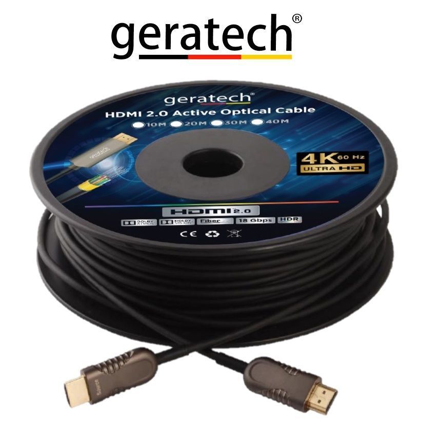 Geratech Fiber HDMI 2.0 4K HDR Kablo 20 mt