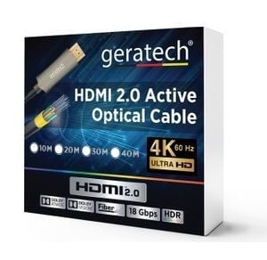 Geratech Fiber HDMI 2.0 4K HDR Kablo 20 mt