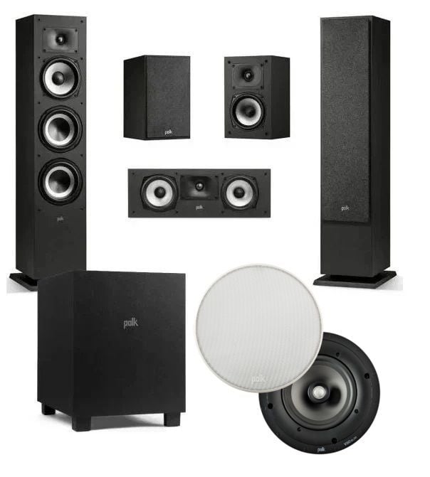 Polk Audio Monitor XT60+XT10+V60 7.1 Atmos Hoparlör Takımı