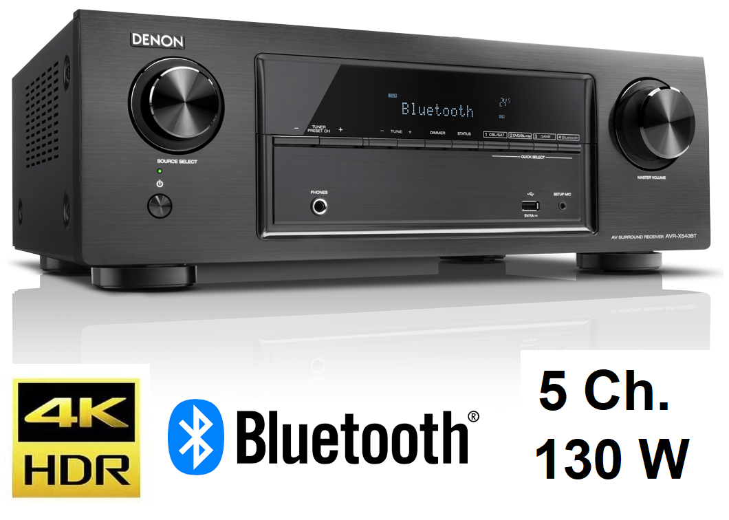 DENON AVR-X 540 BT 5.2 Kanal 4K Amfi