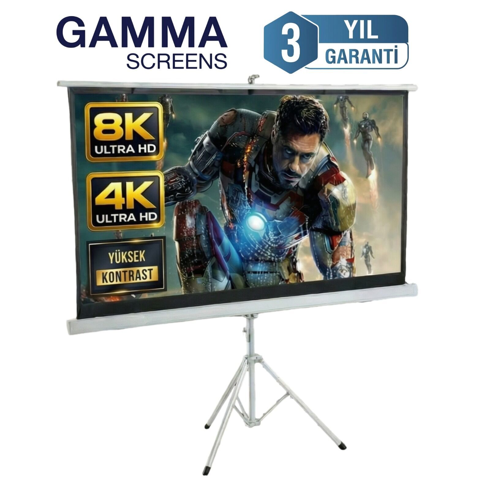 Gamma Screens 150x150 Tripod Projeksiyon Perdesi