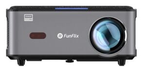 FunFlix P1A Android 4K Destekli LED Projeksiyon Cihazı, 2 GB RAM, BT Kumanda 300 inç görüntü