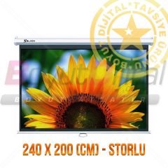 XBLACK 240x200 CamTozlu Storlu Projeksiyon Perdesi XGS-240