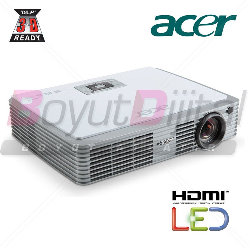 Acer K330 3D Projeksiyon Cihazı - LED Lamba (20.000 Saat) - DLP 3D