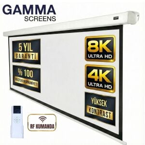 Gamma Screens 400x300 Motorlu Projeksiyon Perdesi