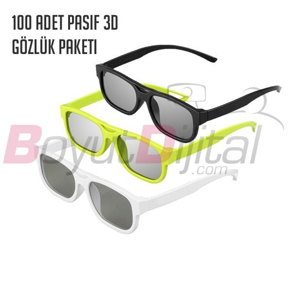 Pasif 3D Gözlük Paketleri