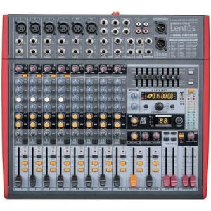 Lentus 12850 EFX  12 Kanal Power Mikser 2x850Watt