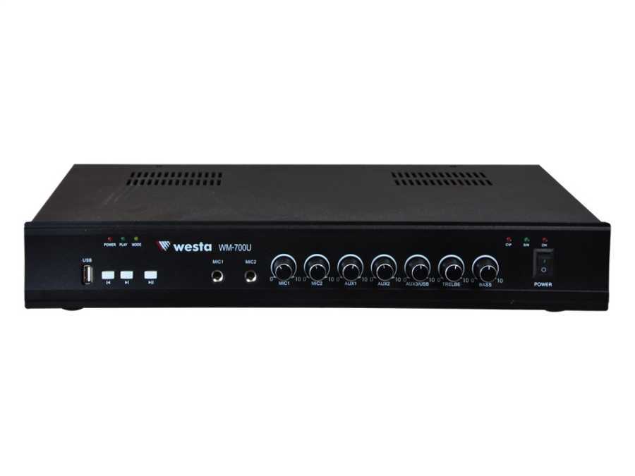 WESTA WM-700U TRAFOLU AMFİ 100W