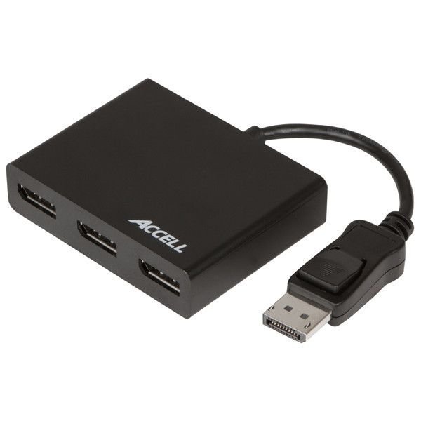 Accell DisplayPort 1.2 to 3 DisplayPort Multi-Display MST Hub