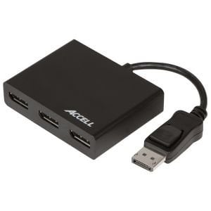 Accell DisplayPort 1.2 to 3 DisplayPort Multi-Display MST Hub