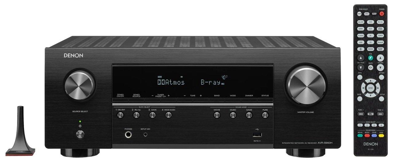 Denon AVR-S960H 7.2 8K HDR ATMOS AV Receiver