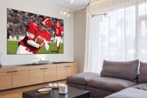 Epson EH-LS500W Android TV Edition 4K Ultra Kısa Mesafe Lazer Projeksiyon Cihazı + 100 inç ALR UST Projeksiyon Perdesi