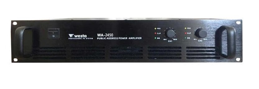 WESTA WA-2450 100V 2x450W Trafolu Power Amfi