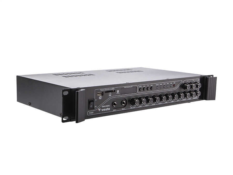 Westa WM-2080U 200 Watt Trafolu 3 Bölge Kontrollü Mikser Amfi