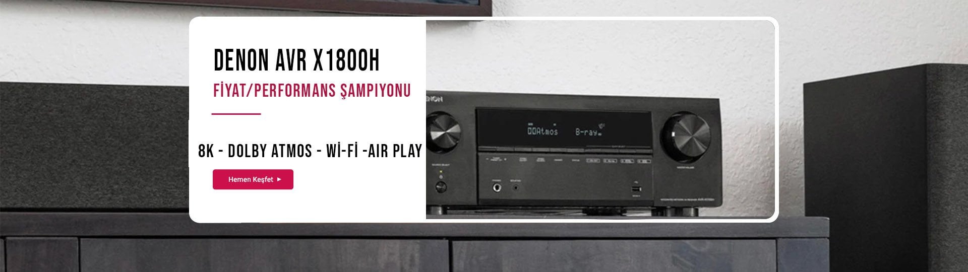 Denon AVR X1800H 8K Dolby Atmos Amfi